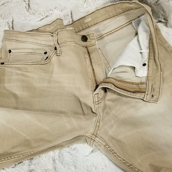 Goodfellow Co Jeans Mens 40×32 Brown Slim Straight Total Flex Medium Wash Denim - Picture 8 of 13